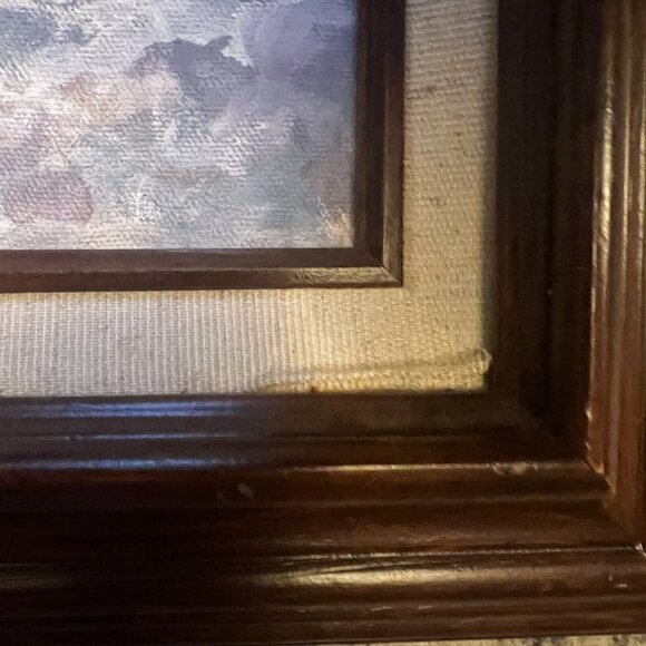 Wild Horses Oil Painting, Unsigned - Picture 2 of 3